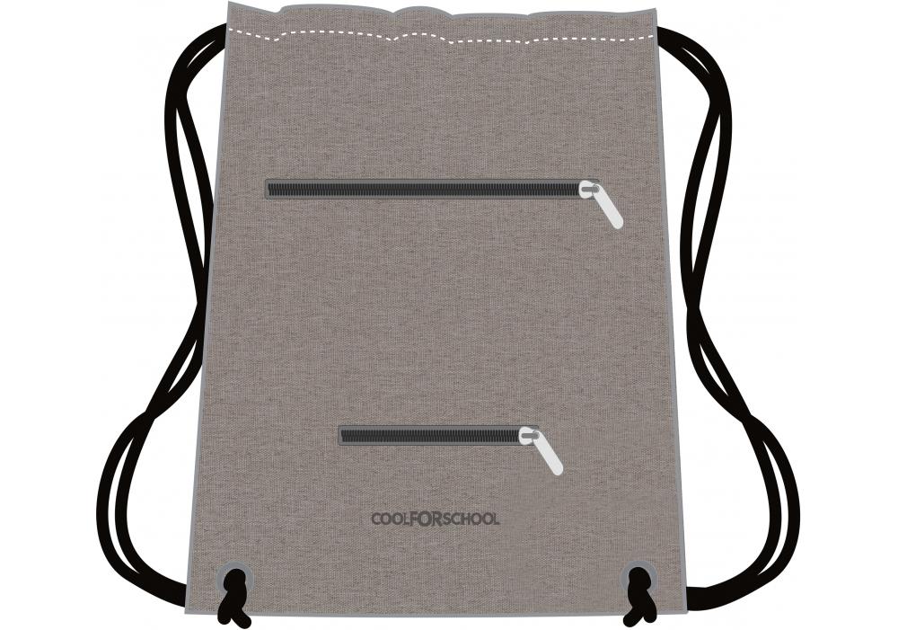 Сумка для обуви Cool For School на молнии 47x35 см Светло-коричневый (CF85759-42)