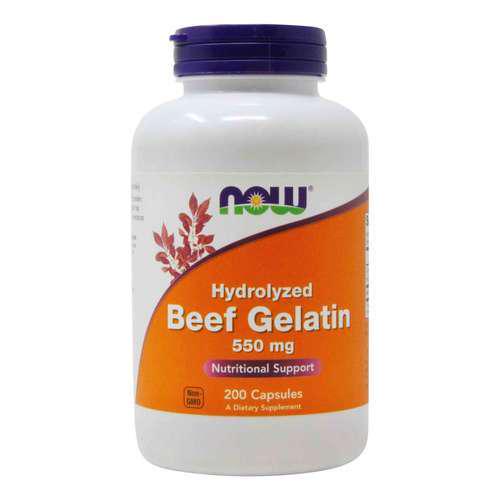 Желатин NOW Foods Beef Gelatin 550 мг 200 Caps