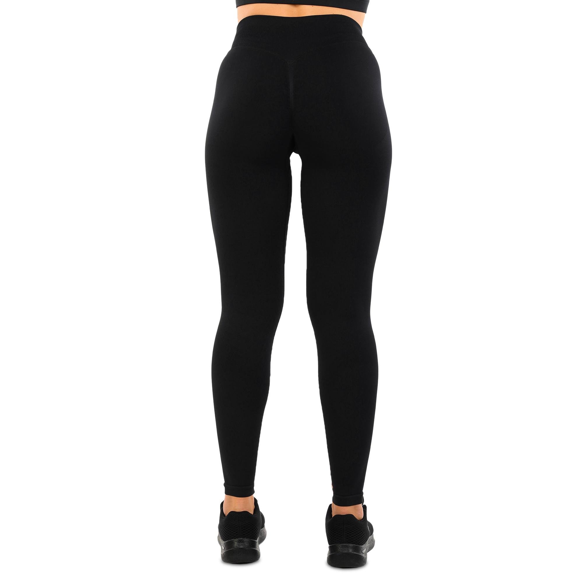 Лосины спортивные женские DOMINO G3001 с эффектом пуш-ап L Черный (G3001_Черный_L) - фото 4 Лосины спортивные женские DOMINO G3001 с эффектом пуш-ап L Черный (G3001_Черный_L) - фото 4