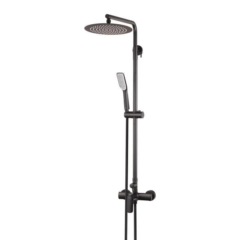 Душевая колонна со смесителем KOER KB-52028-05 2 функции Черный (KR5310)