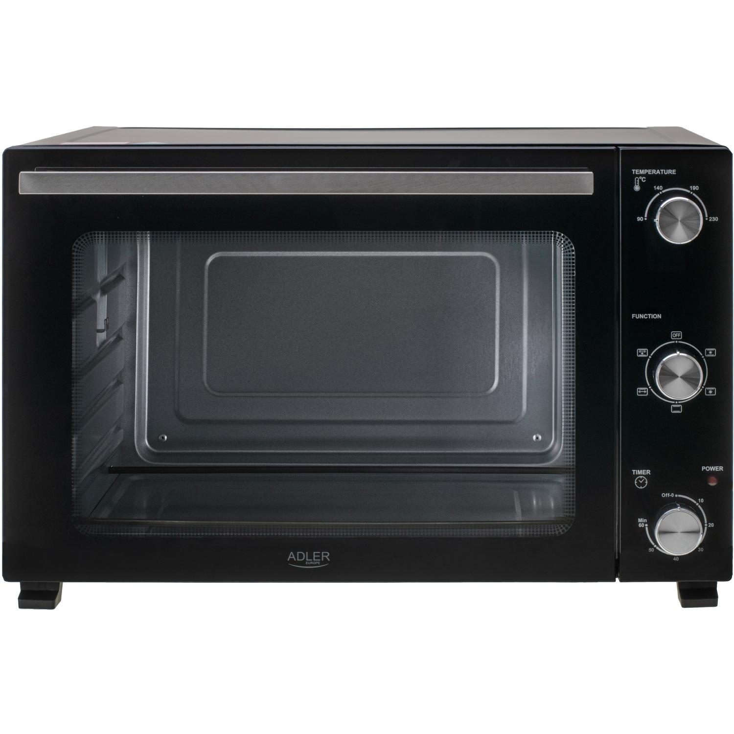 Піч електрична Adler AD 6026 1800W механічне управління 48 л Black (AD6026)