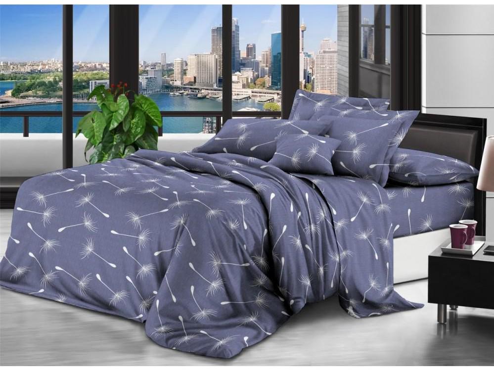 Комплект постельного белья Vital-Textile Бязь 3D Premium двуспальный 180х220 см Белый/Серый (BP2-118)