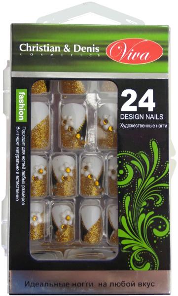 Ногти накладные VIVA 3D в упаковке 24 шт. (3D-437)