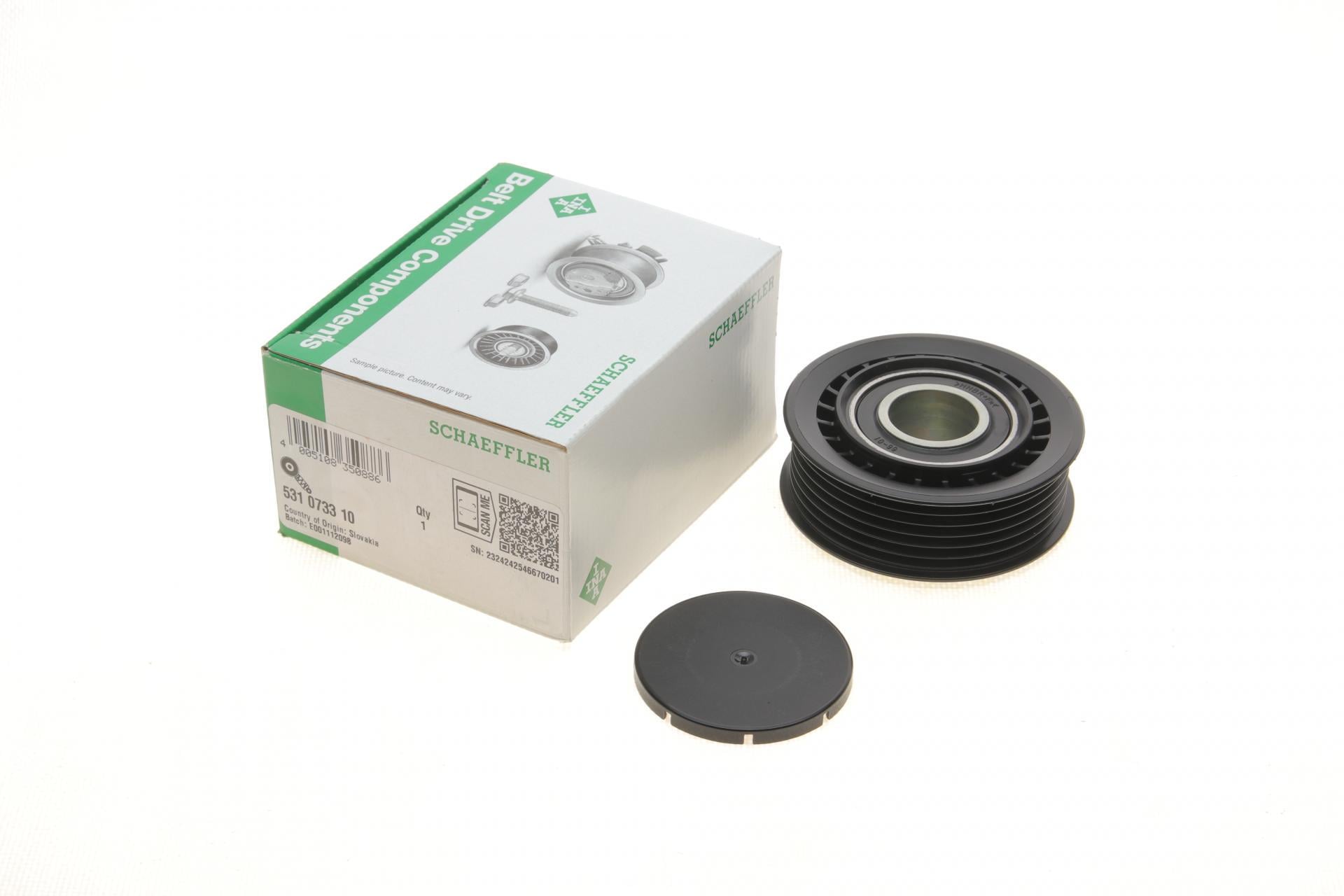 Ролик генератора натяжной INA для VW T4 2,5TDI AAC/AAF/ACU/AEN/AEU/AET/APL/AVT/AJA/AAB/AJT/AYY (531 0733 10)