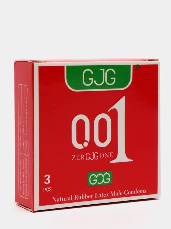 Презервативы GJG 001 ультратонкие со смазкой 3 шт. Red (31110956)