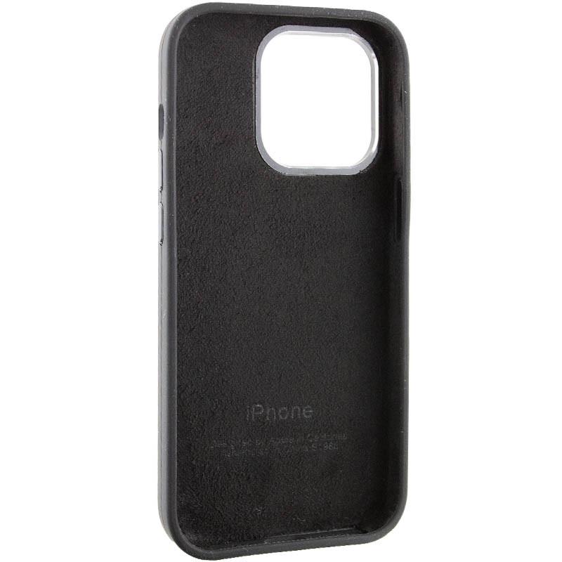 Протиударний чохол Silicone Case Metal Buttons (AA) для Apple iPhone 13 Pro Max (6.7") Чорний / Black - фото 5