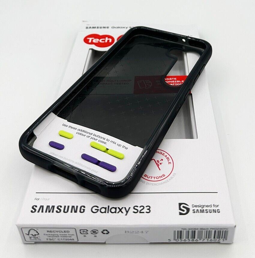 Противоударный чехол силиконовый Tech21 Evo Check для Samsung Galaxy S23 (6.1") Black - фото 3