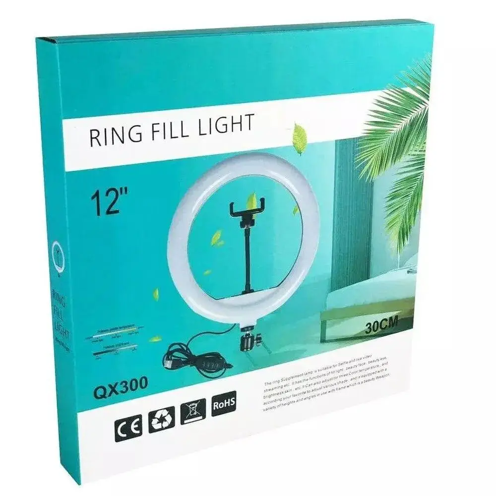 Кольцевая лампа Ring Fill Light QX-300 LED USB 30 см (LM-2) - фото 8