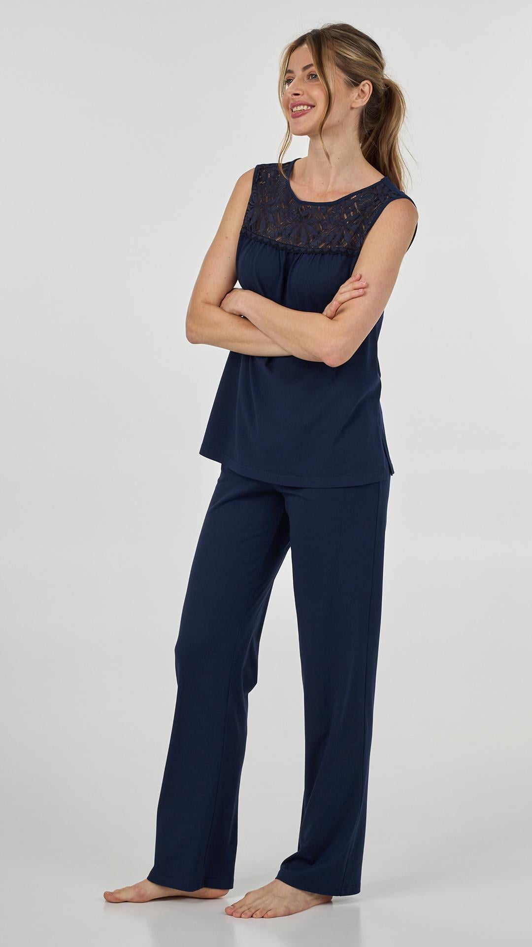 Пижама комплект женский Ellen Paola lpm 4580/05/01 L Синий