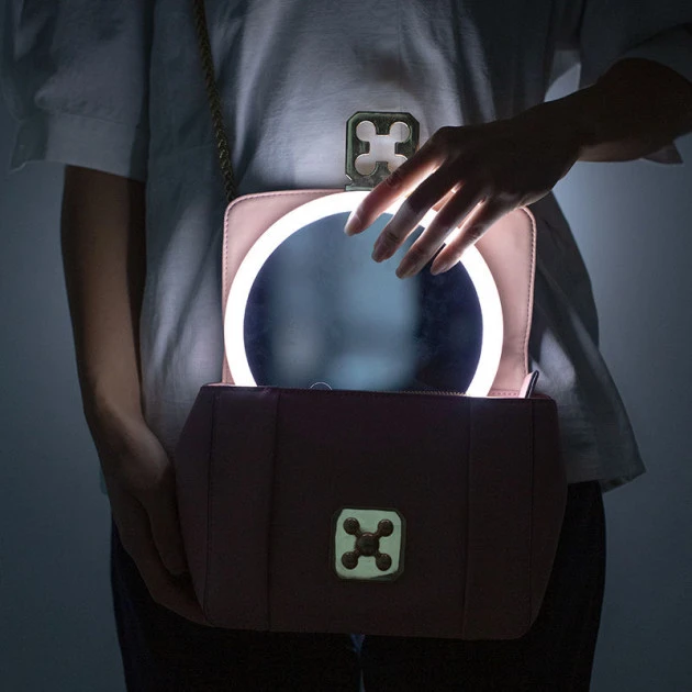 Зеркало косметическое Круглое для макияжа 360° 3 режима (28524297) - фото 10