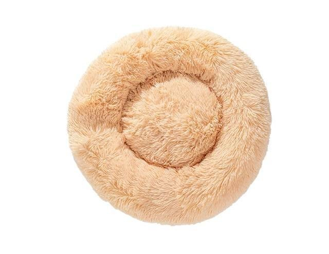 Лежак лежанка для кошек и собак Incor искусственный мех 100 см Абрикосовый (100-12) - фото 2