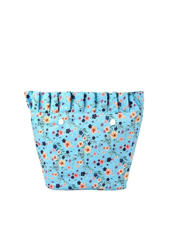 Подкладка джинсовая с рюшками для сумки Mini Голубой (9861)