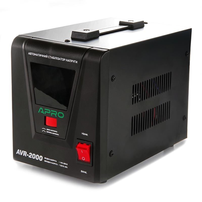 Стабилизатор напряжения релейный Apro AVR-2000 1600 Вт (852020)