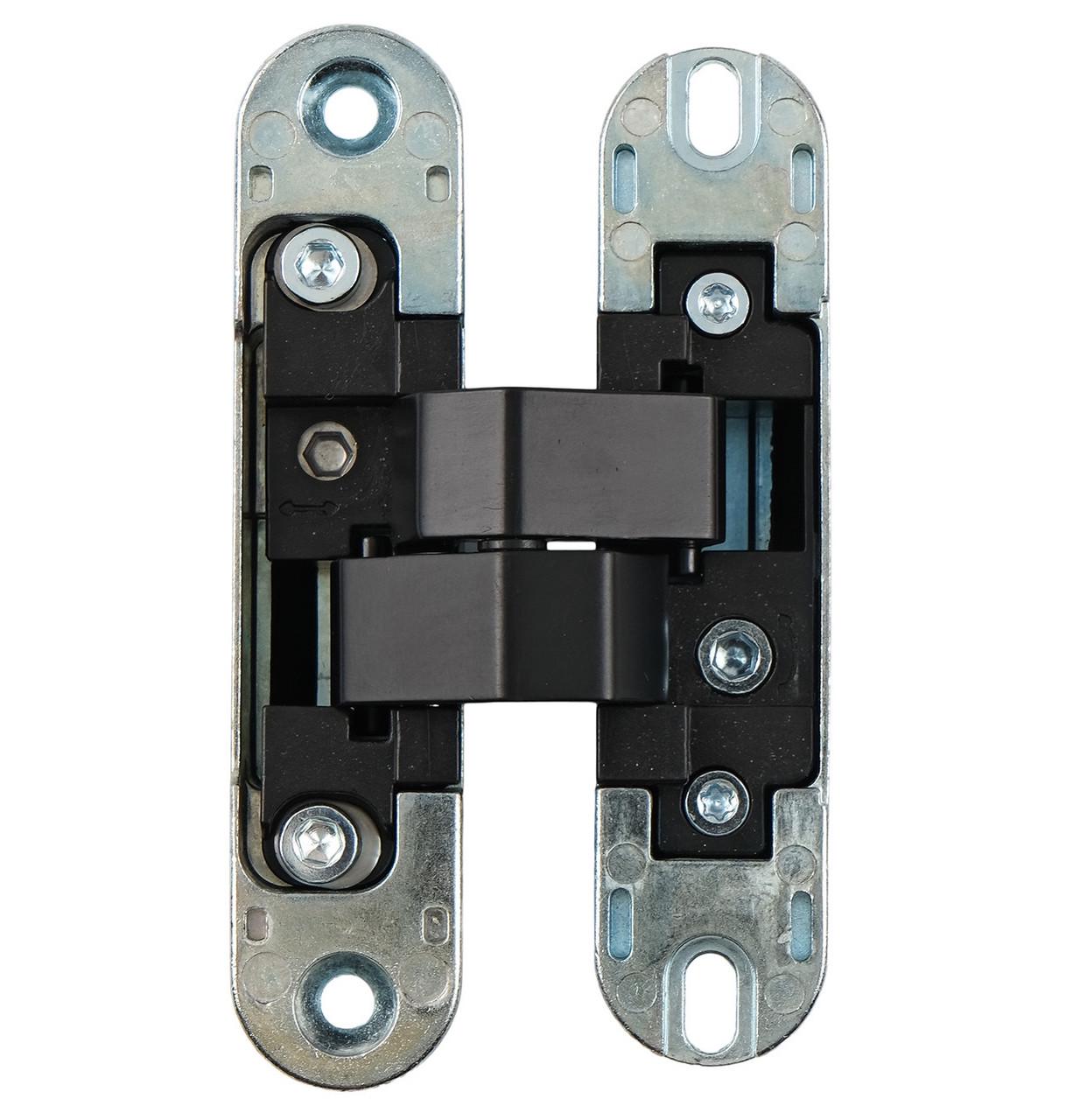 Петля скрытая Profitlock PL140 3D 24x110 мм для дверей 40 кг Черный матовый (PL140.BL) - фото 2 Петля скрытая Profitlock PL140 3D 24x110 мм для дверей 40 кг Черный матовый (PL140.BL) - фото 2