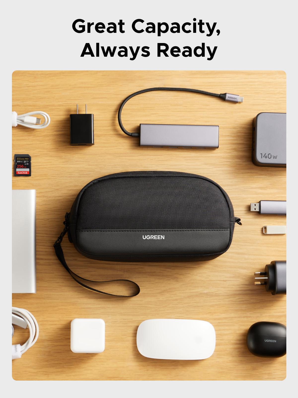 Сумка-органайзер для електроніки Ugreen Чорний (65555) - фото 2