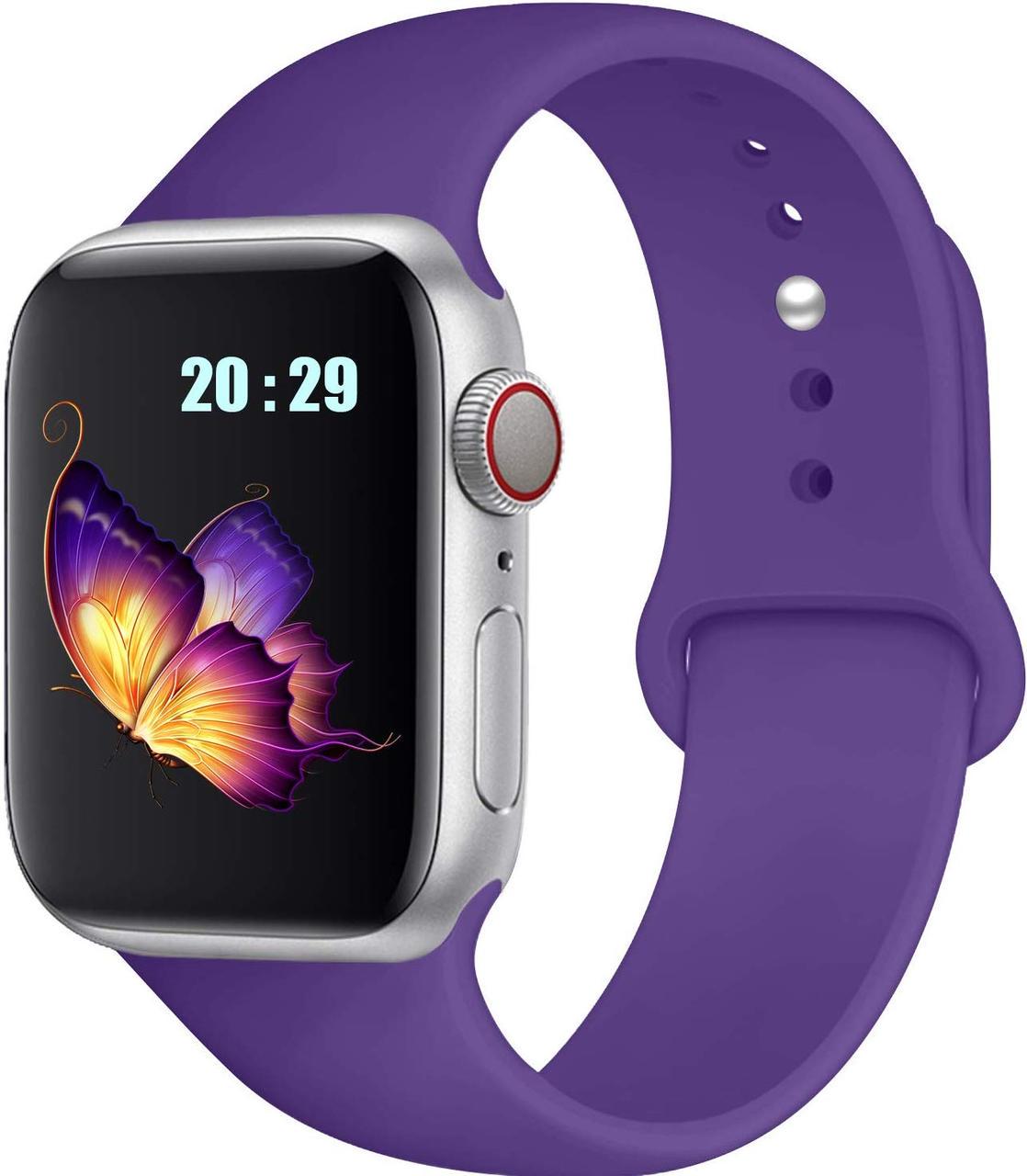 Силиконовый ремешок Band Sport Series for Apple Watch 38/40mm, Dark Purple (фиолетовый)