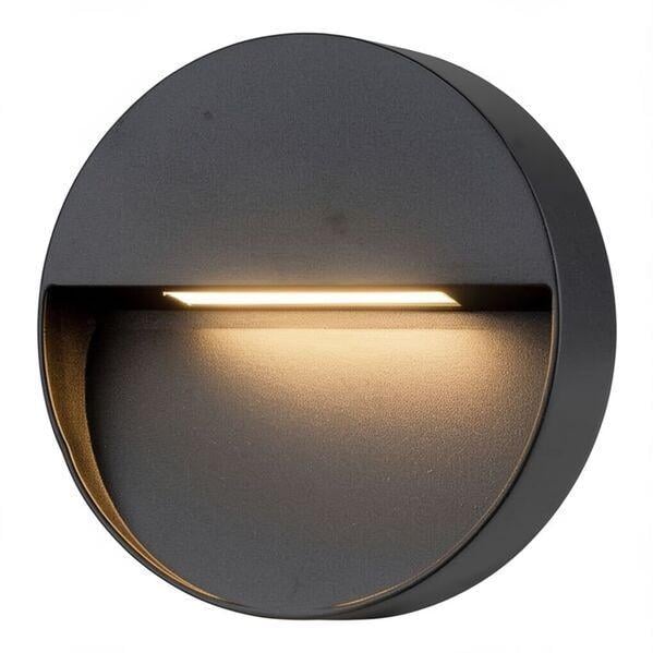 Настінний світильник Azzardo AZ4366 Casoria R BK 6 Вт/450 лм/3000K (2233)