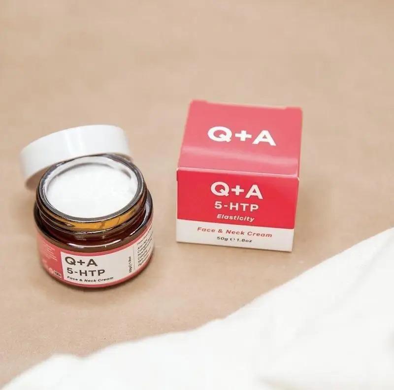 Розгладжуючий крем для обличчя та шиї Q+A 5-HTP Face & Neck Cream 50 г (10368613) - фото 2