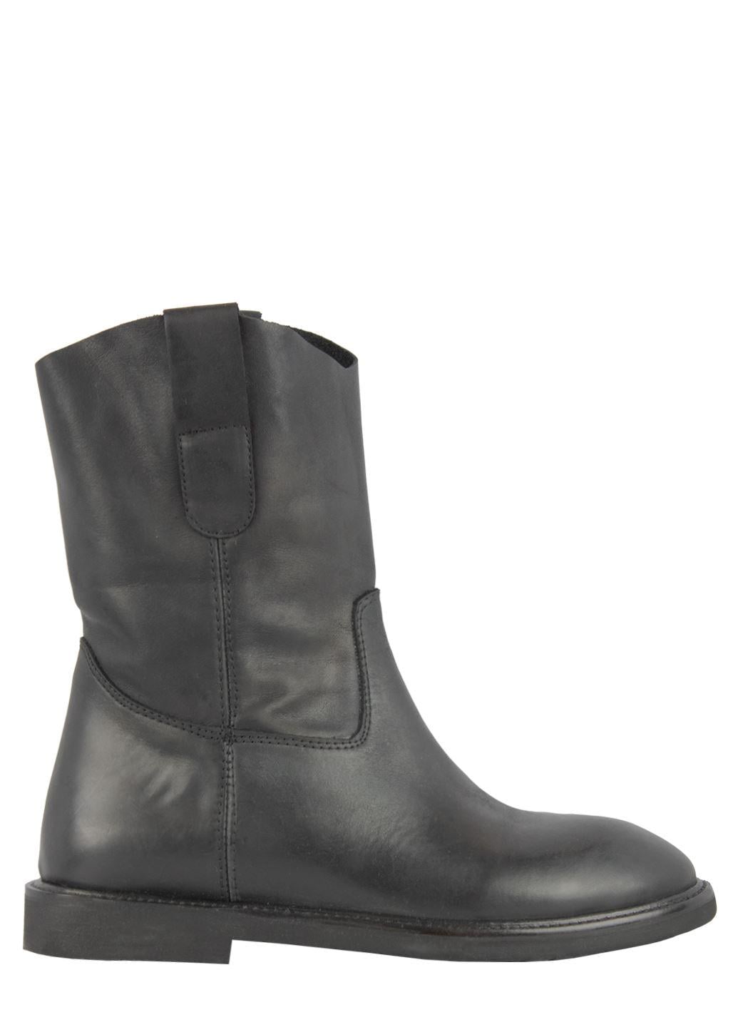 Казаки женские Inuovo кожаные р. 37 Черный (FS00028-02)