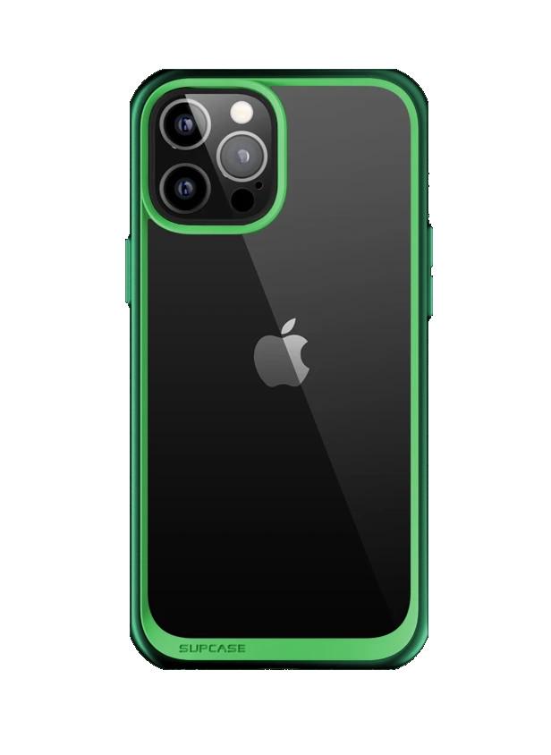 Противоударный чехол прозрачный Supcase Style для Iphone 12 Pro Max (6.7") Green