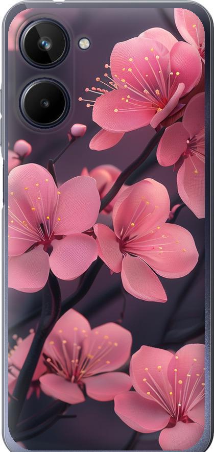 Чехол на Realme 10 Пурпурная сакура (6075u-2946-42517)