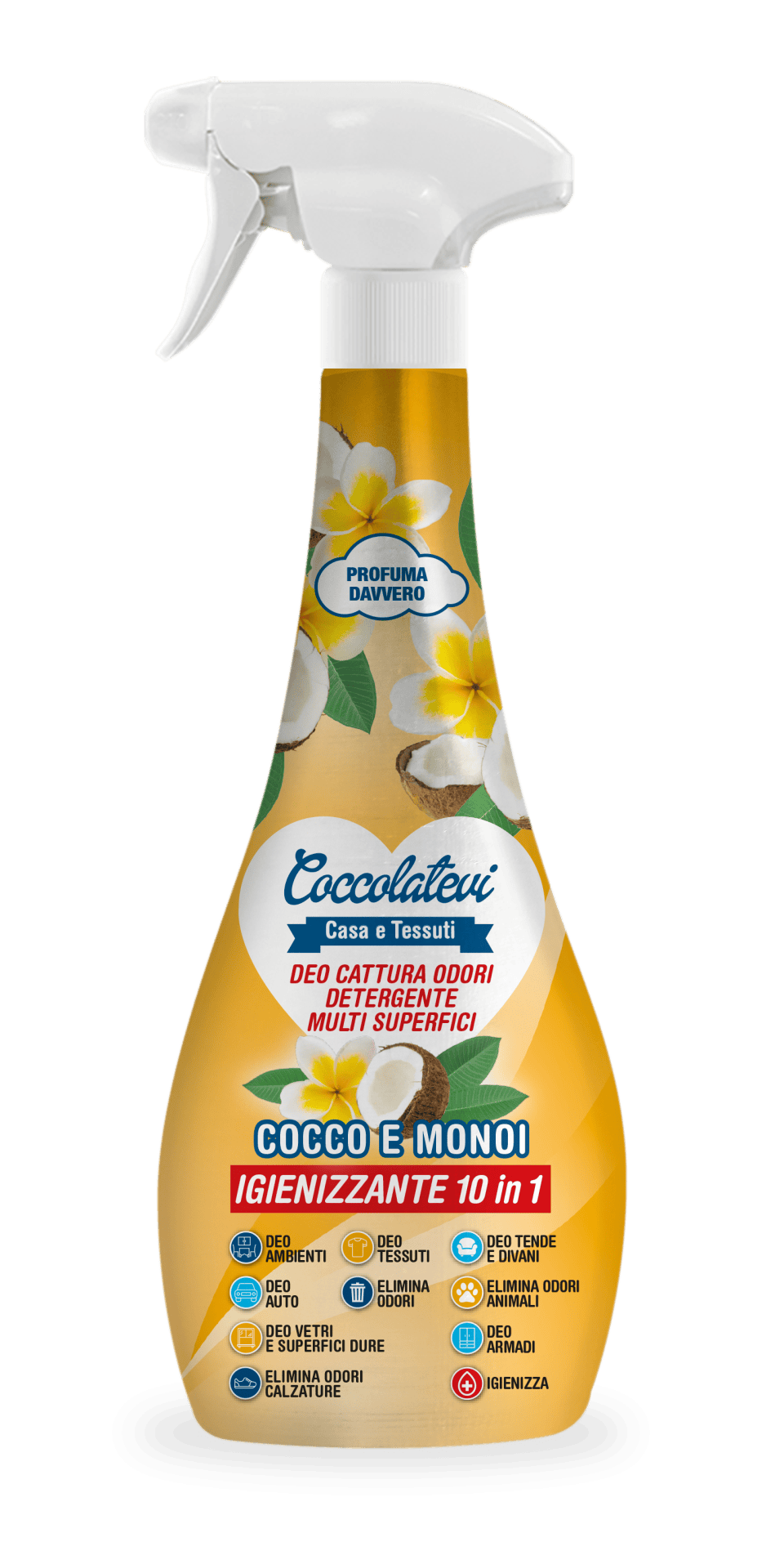 Нейтралізатор запахів та очищувач Coccolatevi Deo 10in1 Cocco e Monoi 300 мл (24051310)