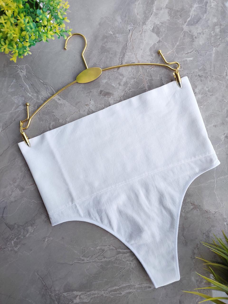 Стринги с эффектом утяжки XL/XXL Белый (102-T-6)