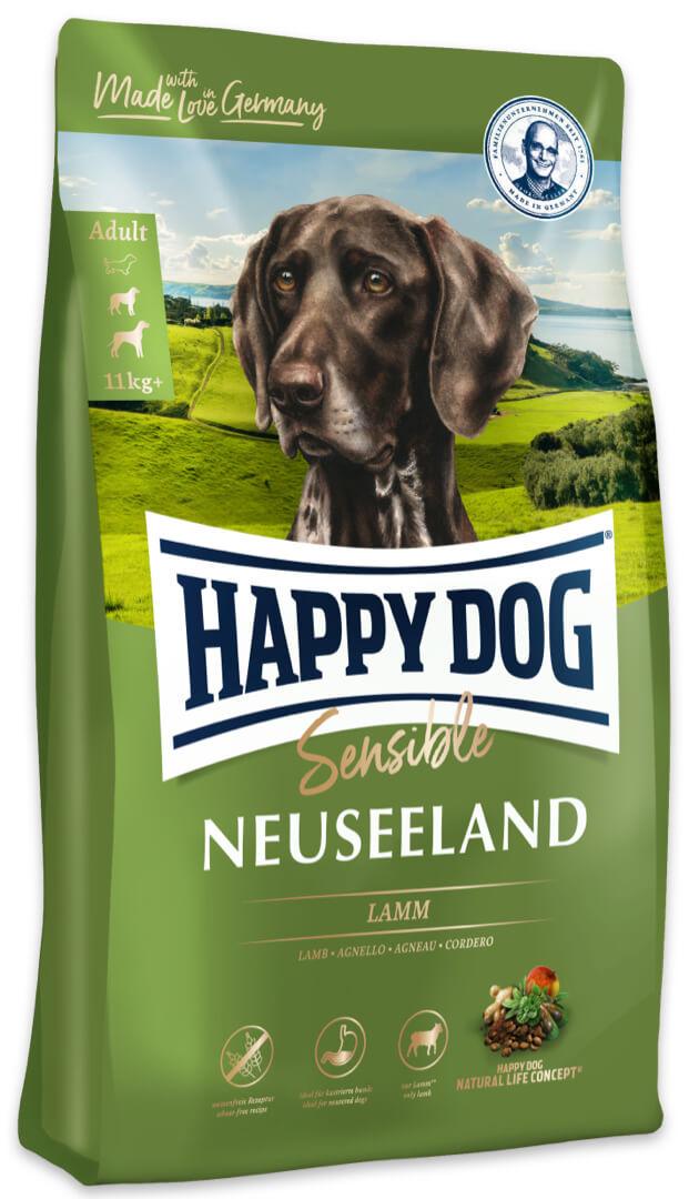 Корм для собак сухий з чутливим травленням Happy Dog Sensible Neuseeland з ягням і рисом 12,5 кг