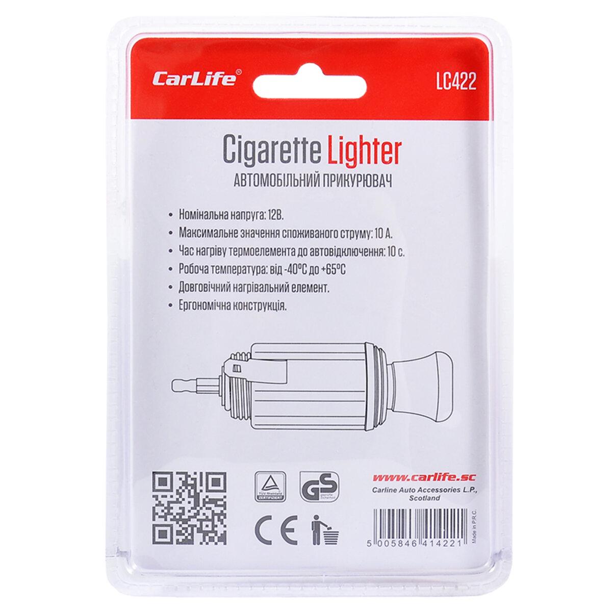 Розгалужувач прикурювача CarLife N2 12 V (1440-b3e8d) - фото 3