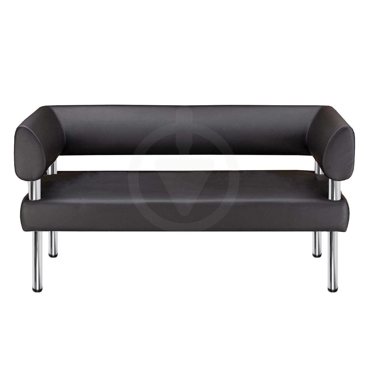 Диван офисный AVVS tech с подлокотниками для ожидания/приемной 100 см Светло-серый (podlokotnik-75x100-lgr) - фото 2