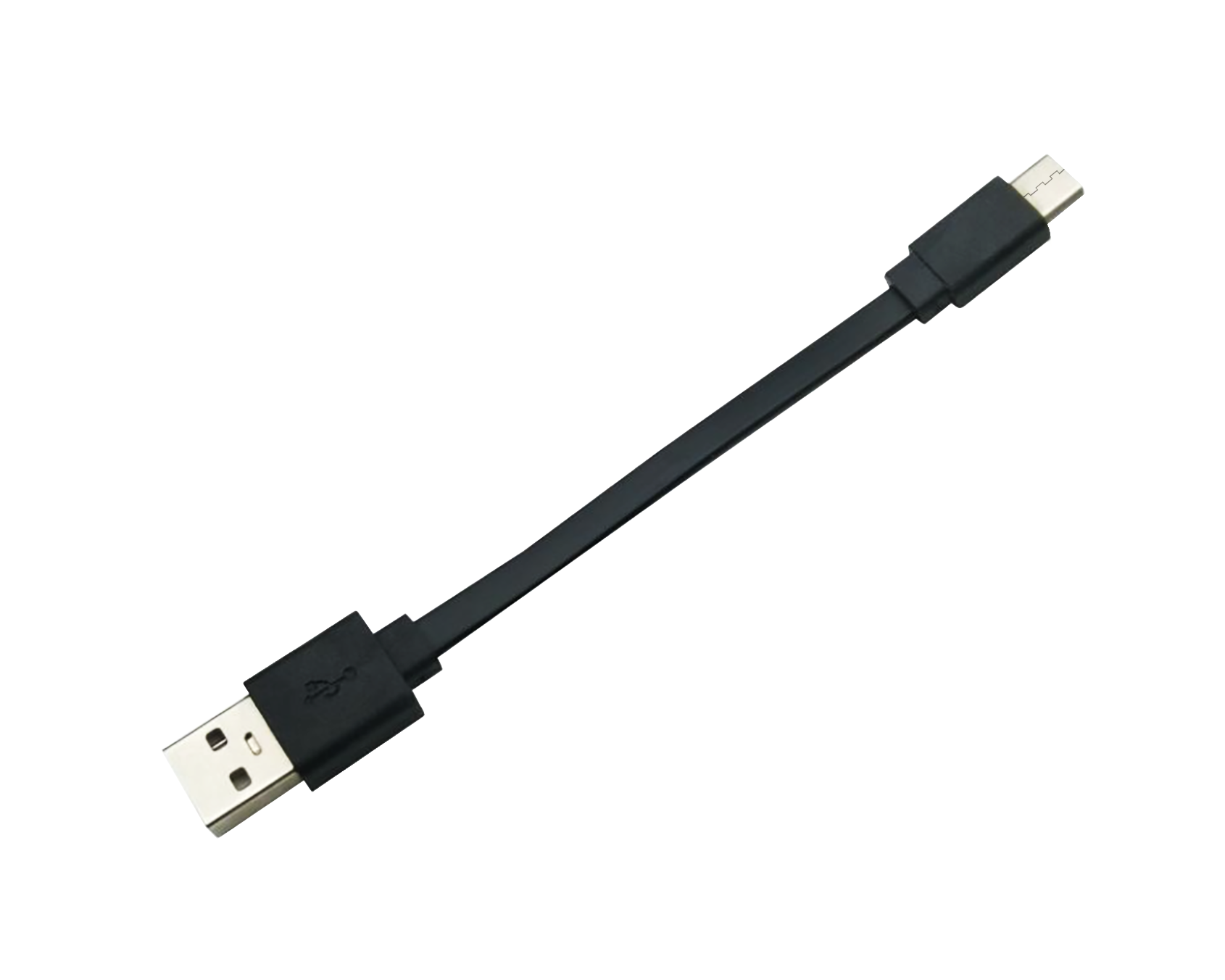 Кабель плоский SUNROZ USB-micro USB 17 см Черный (A88884)