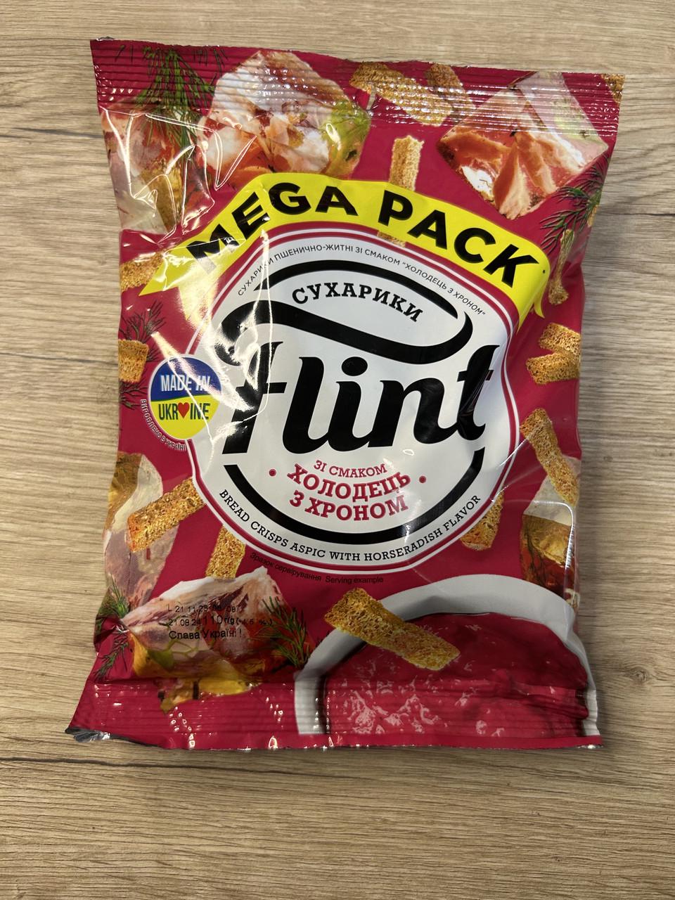 Сухарики Flint пшенично-ржаные Холодец с хреном 100 г