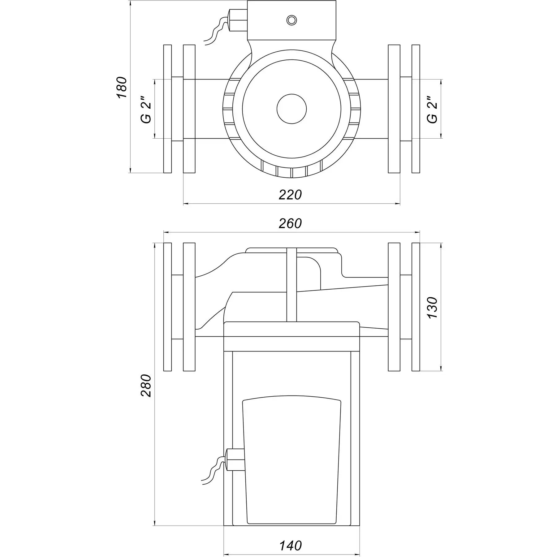 Насос циркуляційний фланцевий Optima OP50-180 245 мм (GSR-000013635) - фото 4