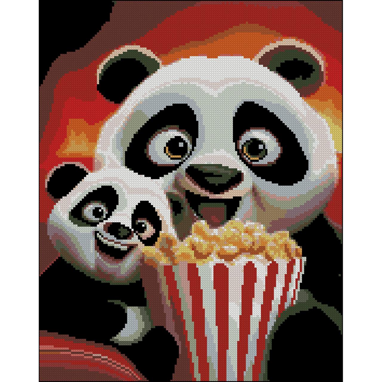 Алмазная мозаика Strateg В кино без подрамника 40х50 см (ZAV4050-14)