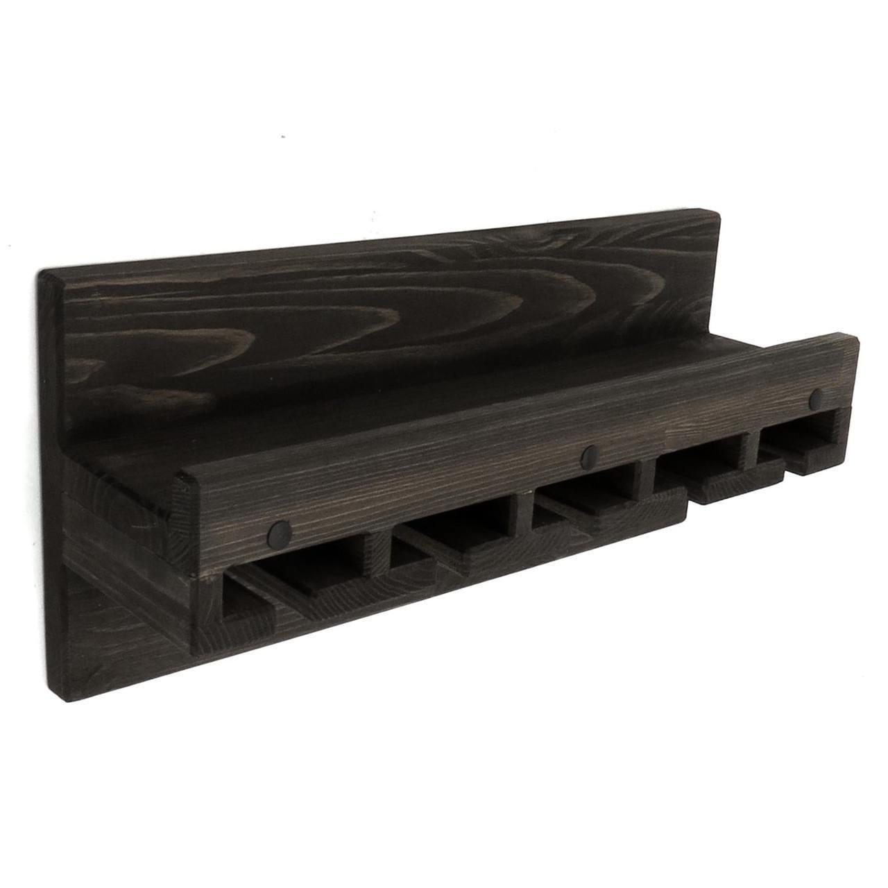 Полка для вина настенная из дерева Нагано Венге (ПНК-004712)