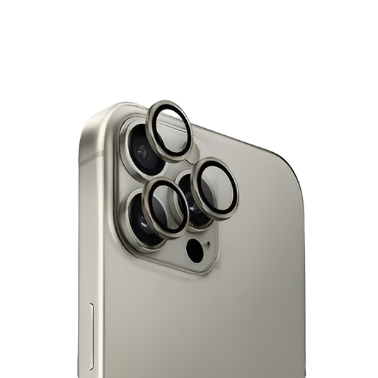 Защитное стекло для камеры NEU Chatel Metal Frame Lens Protector Glass iPhone 16 Pro/16 Pro Max, Natural Grey