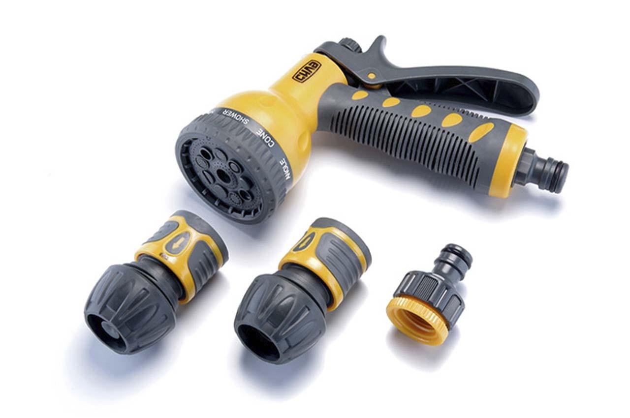 Набор для полива Сила 1 пистолет/1 адаптер 1/2"x3/4"/2 коннектора 3/4" (551289)