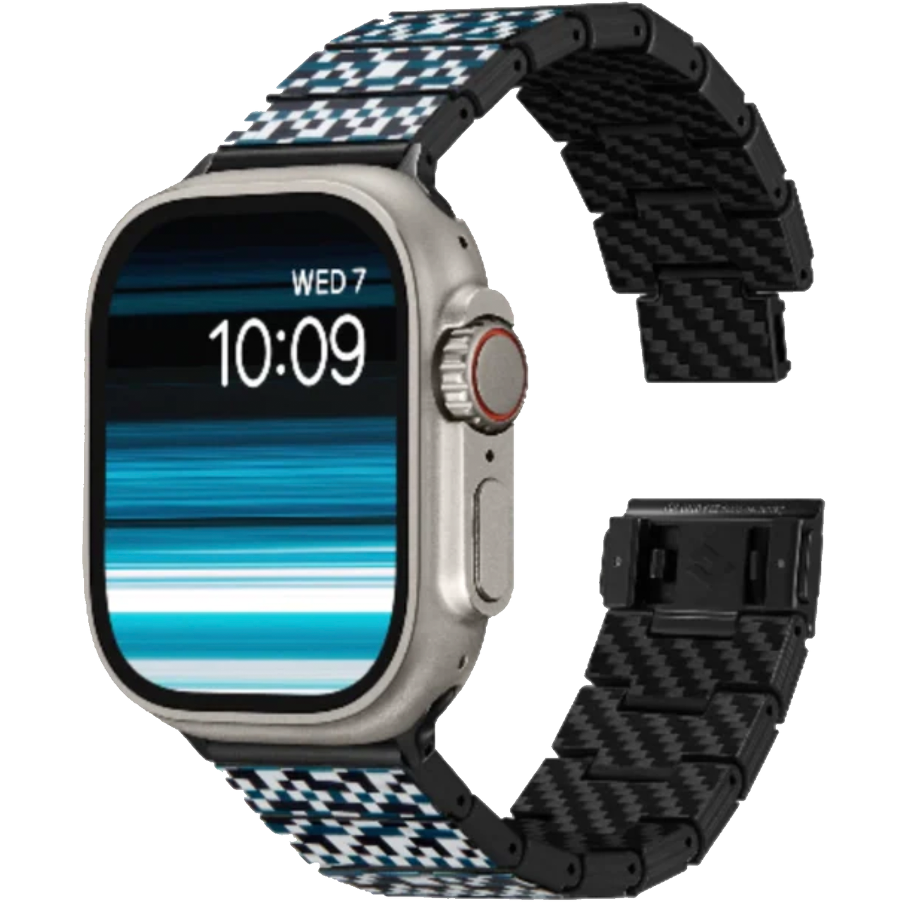 Ремінець та чохол Pitaka Chroma Carbon Band for Watch 49 Dreamland Mosaic and Air Case (AWB2303/KW3001A) - фото 4 Ремінець та чохол Pitaka Chroma Carbon Band for Watch 49 Dreamland Mosaic and Air Case (AWB2303/KW3001A) - фото 4