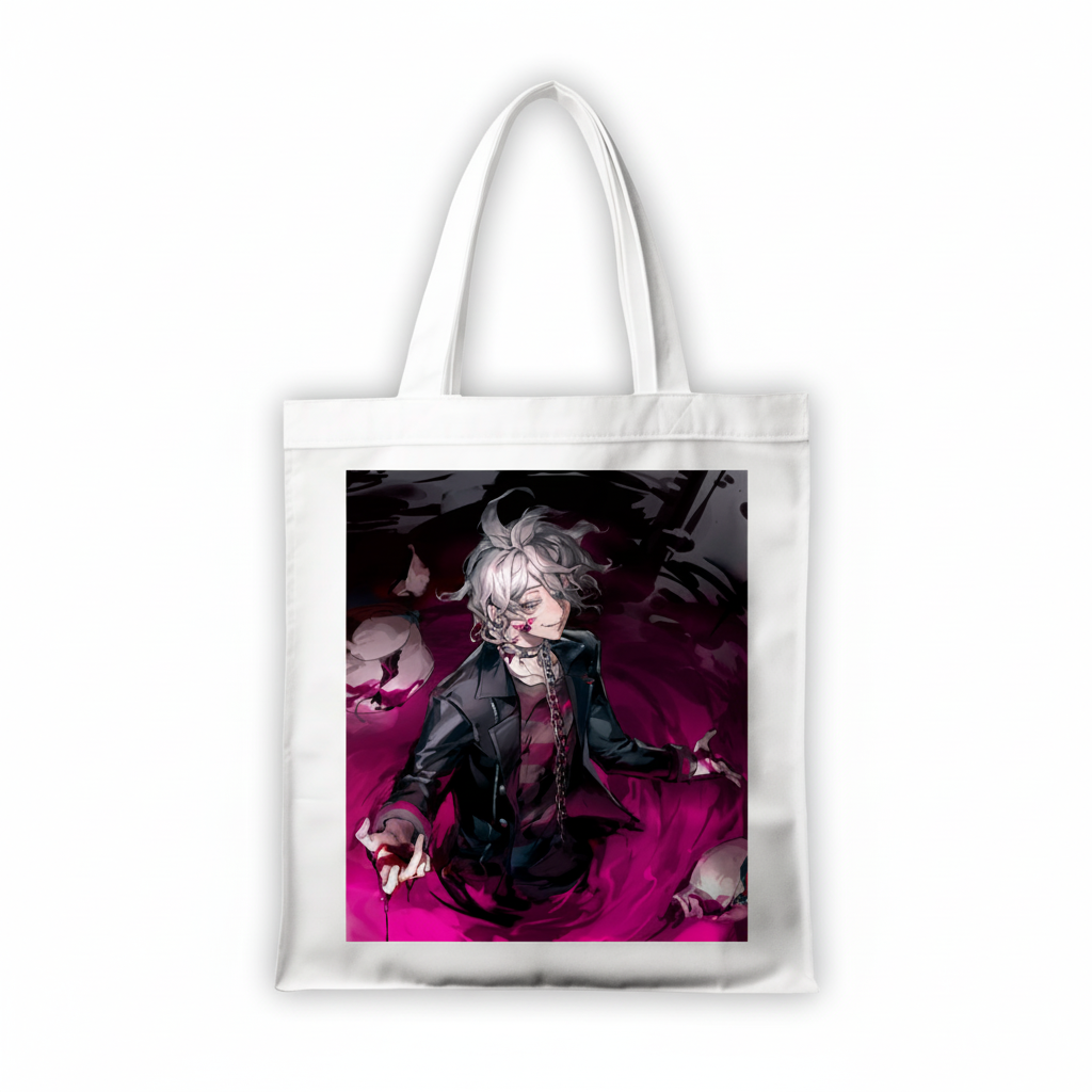 Сумка-шопер Danganronpa Нагіто Комаеда з льону Білий (6524)