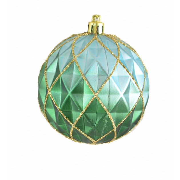 Игрушка на елку Полигональный 8 см Голубой (TY-5-R-407)