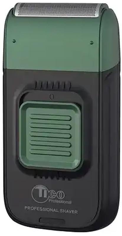 Електробритва TICO Professional Professional Shaver 40 мм плаваюча сітка 60 хв роботи USB-C Olive Single Blade (62761)