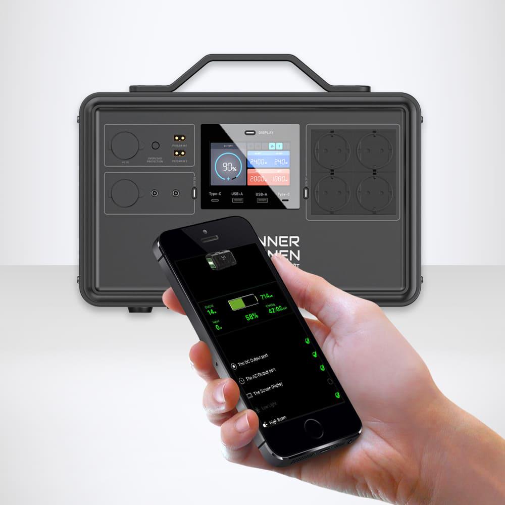 Станція зарядна Konner&SohnenKS 2400PS LiFePO4 2240 Вт/год 50 Ач 14x3,2 В 4000 циклів 80% DOD 2400/4800 Вт (00017203) - фото 2