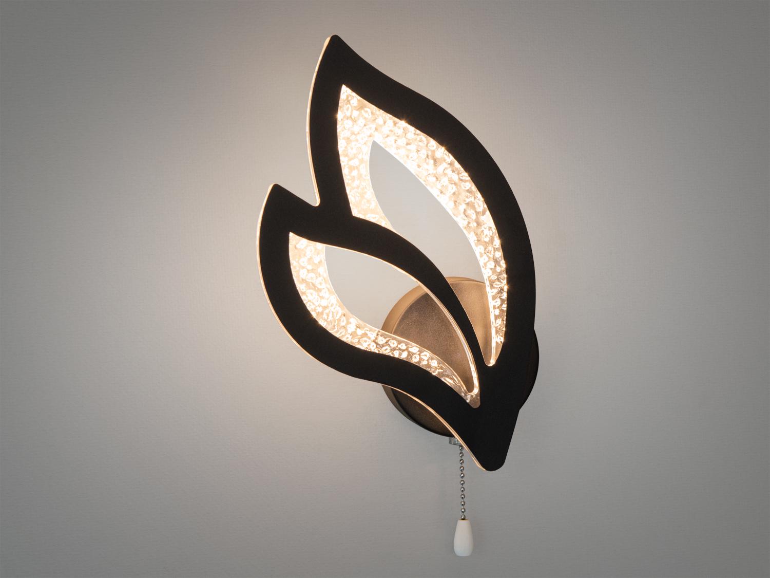 Бра светодиодный для современного интерьера 17W Черный (2455/1BK) - фото 2 Бра светодиодный для современного интерьера 17W Черный (2455/1BK) - фото 2