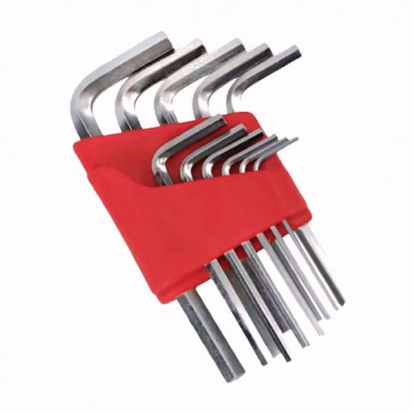 Набір ключів шестигранних метричних CrV 11 шт. у чохлі (30365201) Набір ключів шестигранних метричних CrV 11 шт. у чохлі (30365201)