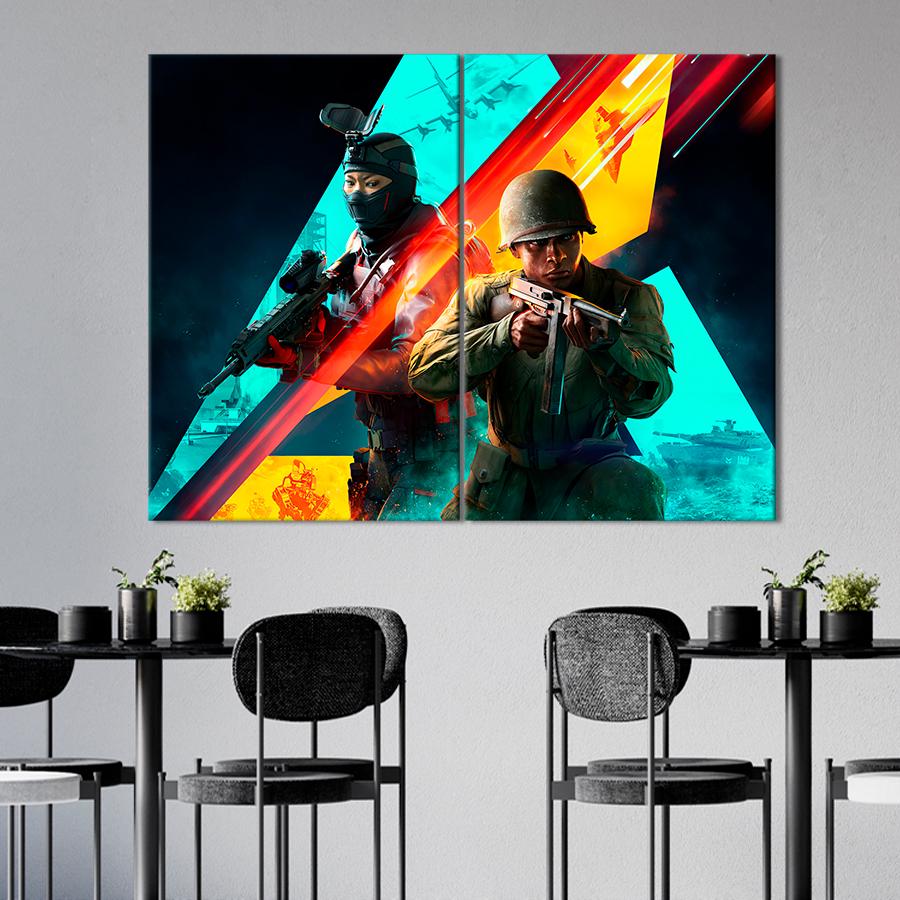 Настінний декор Військовий шутер Battlefield 2042 71x51 см (A210-2)