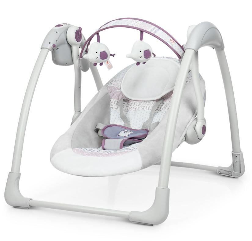 Детские качели для сна с таймером/музыкой/игрушками/подушкой (6505)