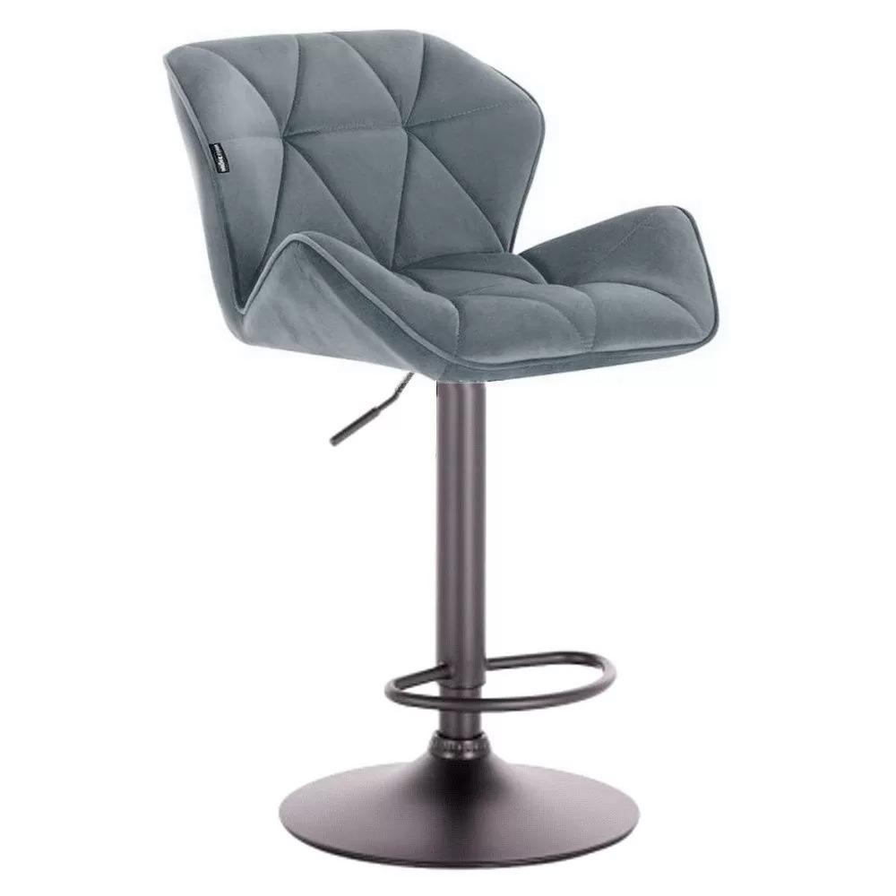 Барный стул HY 3008 DELUX велюр Серый (123227)