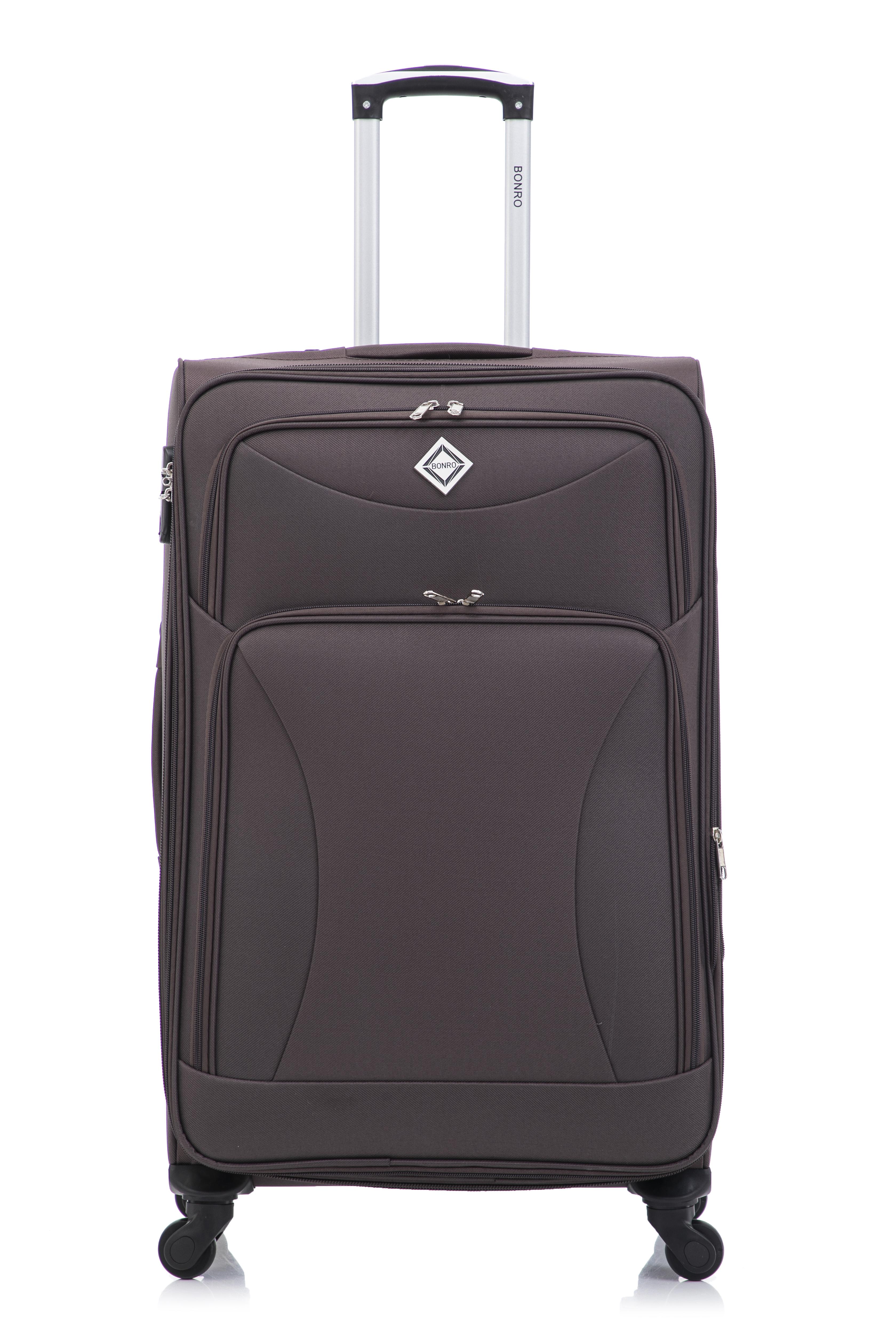 Чемодан Bonro Tourist 4 колеса великий Коричневий (2189) - фото 19