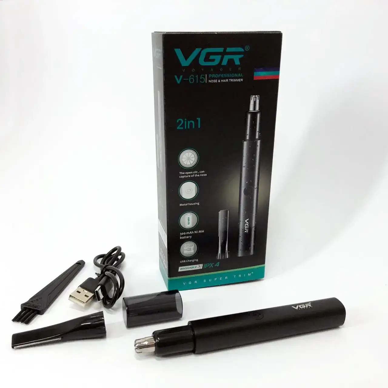 Тример для стрижки акумуляторний VGR V-615 (V-615) - фото 2 Тример для стрижки акумуляторний VGR V-615 (V-615) - фото 2