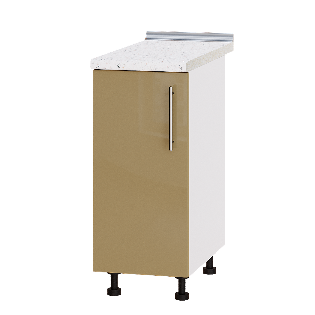 Шкаф нижний Эверест Модерн модуль Низ Н83-350 35х47х85 см Мокко глянец/Белый (02864)